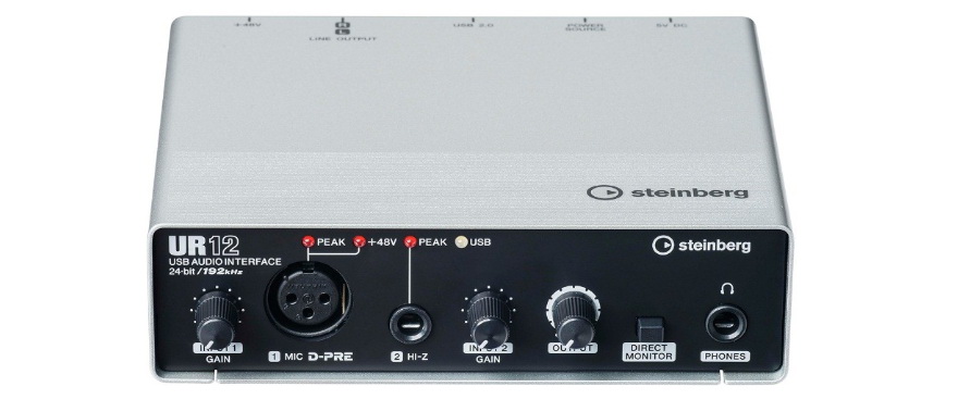 兼容iPad/Mac/PC，实现高品质录音的Steinberg USB音频接口UR12发布