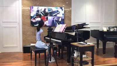 K8凯发·国际官方网站特邀艺术家浙江音乐学院钢琴系丁阳博士Hybrid远程教育大师班+音乐会圆满成功