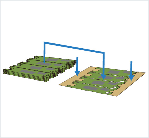 ［Image］PCB placer： HDI 基板用高精度框架排列机